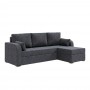 Кутовий диван ортопедичний Мекко Wilson 1950*1450 Pocket Spring Cocos IV категорія Bestseller Dark Grey (MEK-161525)