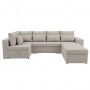 Кутовий ортопедичний диван Мекко Chester II 3400х1800 + пуф 1340х680 Lux IV категорія Bestseller Bone (MEK-161705)