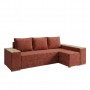 Кутовий ортопедичний диван Мекко Cube Comfort 2650x1600 Pocket Spring Cocos IV категорія Bestseller Terracotta (MEK-161765)