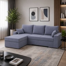 Кутовий ортопедичний диван Мекко Epoh 3000х1800 Lux II категорія Allure Premium Cool Grey (MEK-161605)
