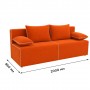 Ортопедичний диван Мекко Kair Lux 2000*860 Lux II категорія Allure Premium Steel (MEK-161585)