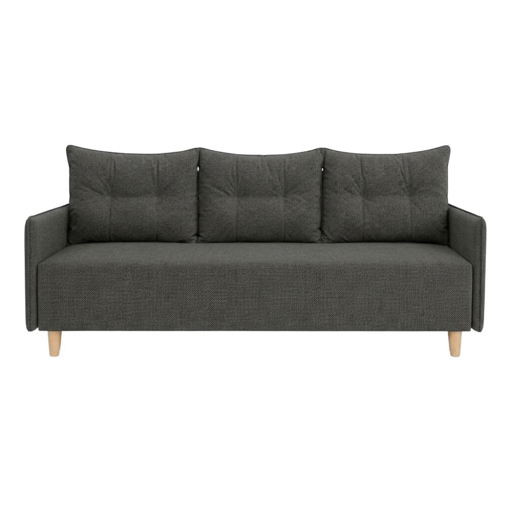 Ортопедичний диван Мекко Scandi 2060×950 Gold III категорія Austin 20 Graphite (MEK-161575)