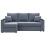Кутовий ортопедичний диван Мекко Senator 2500x1500 Bonel Standart Hard Plus IV категорія Bestseller Blue Fog (MEK-161735)