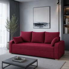 Ортопедичний диван Мекко Wilson Maxi 2300x1000 Gold III категорія Austin 8 Ruby Red (MEK-161375)