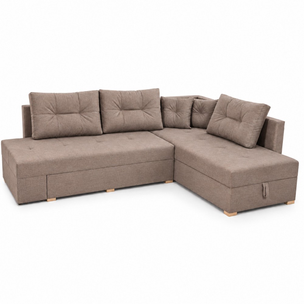 Диван ортопедический поворотный Мекко Mercury 3000*2150 Light ткань Bagama 33 (MEK-161085)