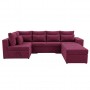 Кутовий ортопедичний диван Мекко Chester II 3400х1800 + пуф 1340х680 Bonel Standart Hard Plus тканина Bagama 23 (MEK-161696)
