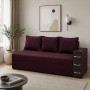 Ортопедичний диван Мекко Compact 2200×960 Pocket Spring Cocos II категорія Allure Premium Beet (MEK-161626)