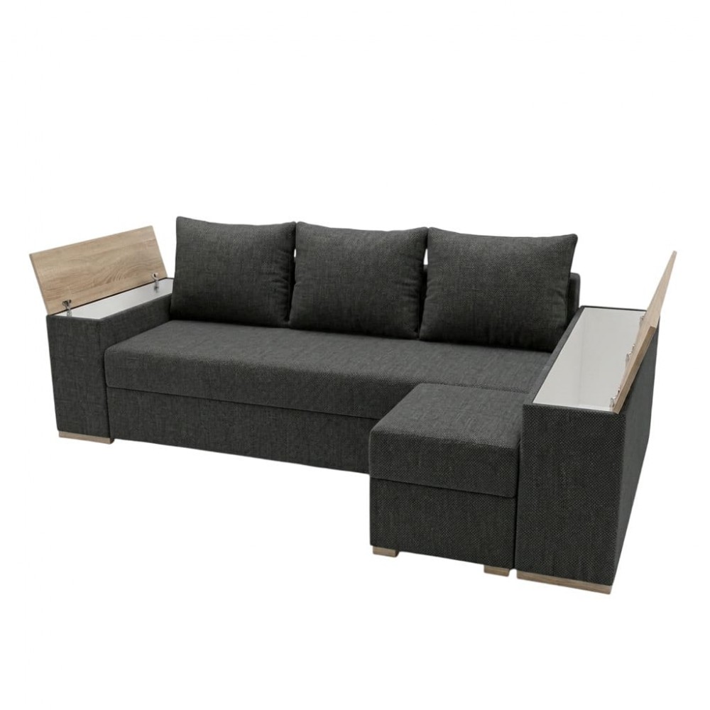 Угловой ортопедический диван Мекко Cube Comfort 2650x1600 Gold ткань Bagama 32 (MEK-161766)