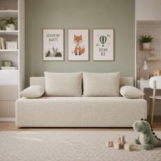 Ортопедичний диван Мекко Kair Lux 2000*860 Gold III категорія Austin 1 Ivory (MEK-161596)