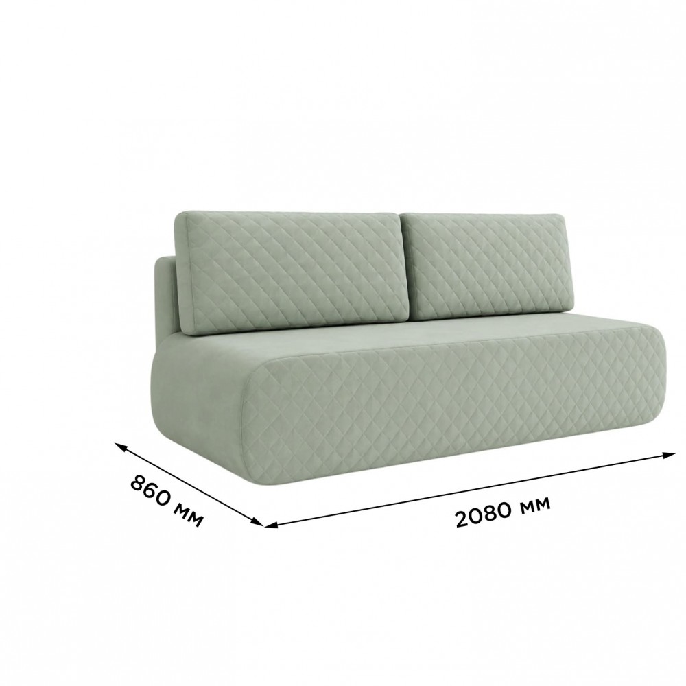Ортопедичний диван Мекко Polo 2080*860 Pocket Spring Cocos тканина Bagama 33 (MEK-161075)