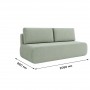 Ортопедичний диван Мекко Polo 2080*860 Pocket Spring Cocos тканина Bagama 33 (MEK-161075)