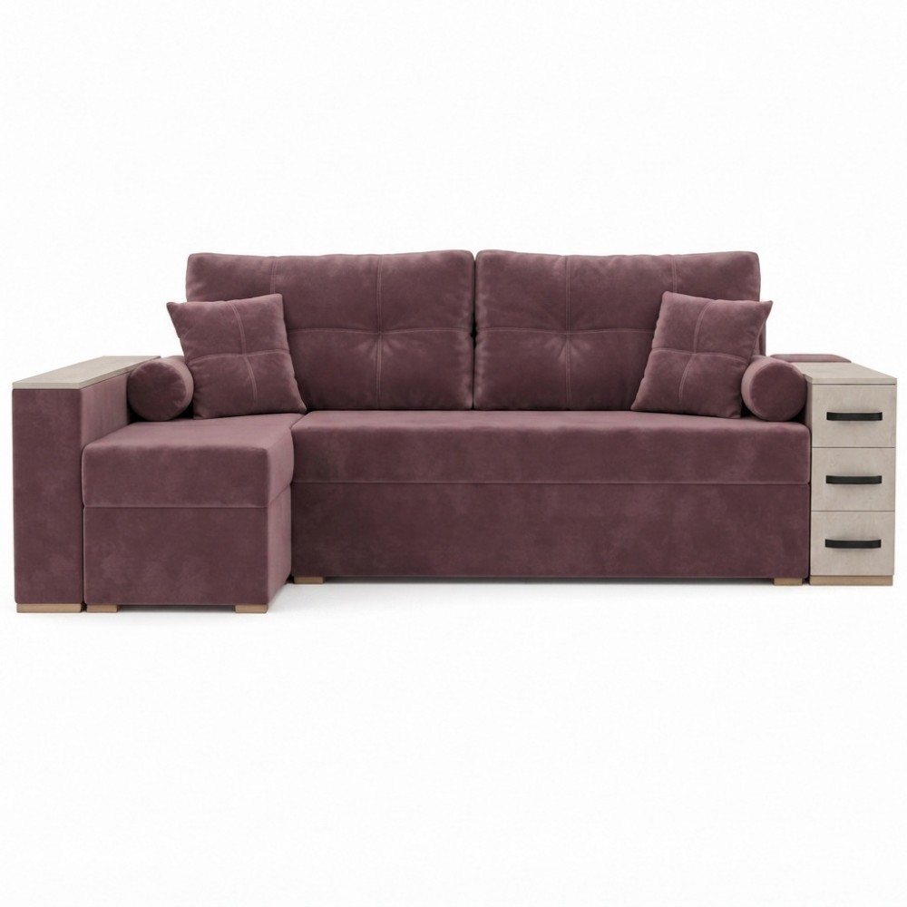 Угловой ортопедический диван Мекко Cube Shuttle NOVO 2650*1650 Bonel Standart Hard Plus I категория Riviera 063 (MEK-161467)