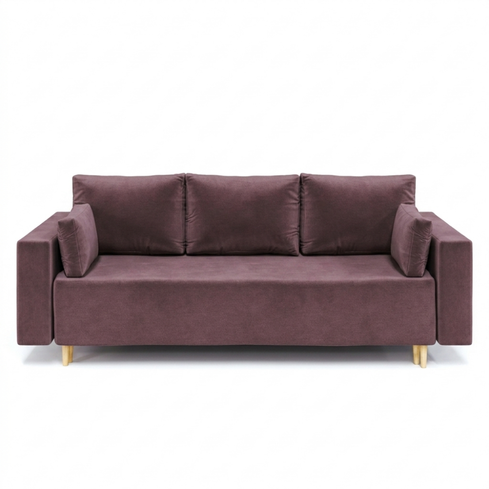 Ортопедичний диван Мекко Oslo 2300*1000 Lux II категорія Allure Premium Dusty Violet (MEK-161156)