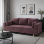 Ортопедичний диван Мекко Oslo 2300*1000 Lux II категорія Allure Premium Dusty Violet (MEK-161156)