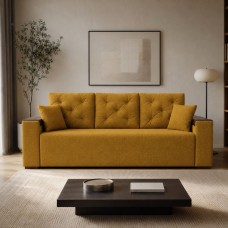 Ортопедичний диван Мекко Bono 2600*960 Gold III категорія Austin 11 Curcuma (MEK-161417)