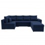 Кутовий ортопедичний диван Мекко Chester II 3400х1800 + пуф 1340х680 Bonel Standart Hard Plus I категорія Riviera 081 (MEK-161697)