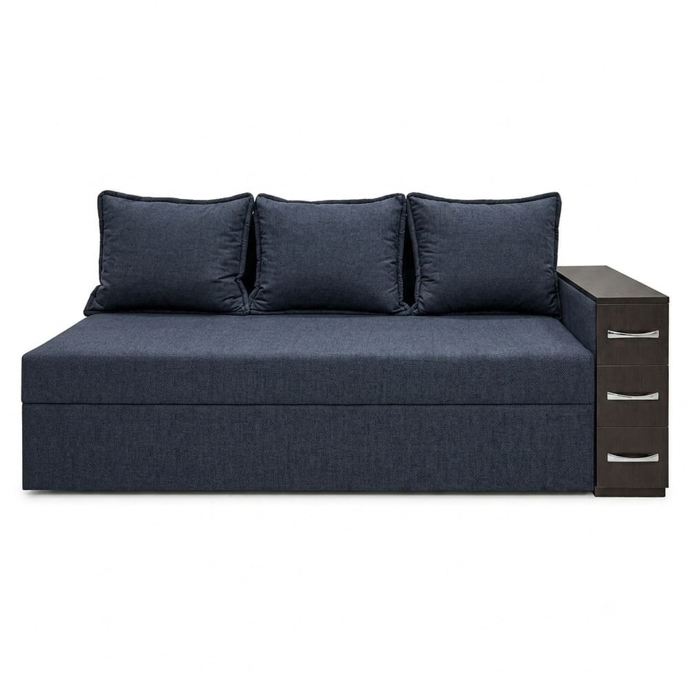 Ортопедичний диван Мекко Compact 2200×960 Pocket Spring Cocos III категорія Austin 15 Deep Blue (MEK-161627)