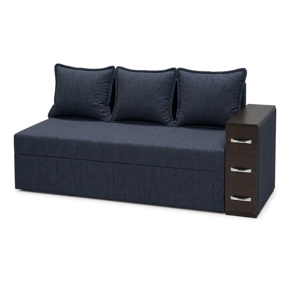 Ортопедичний диван Мекко Compact 2200×960 Pocket Spring Cocos III категорія Austin 15 Deep Blue (MEK-161627)