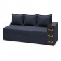 Ортопедичний диван Мекко Compact 2200×960 Pocket Spring Cocos III категорія Austin 15 Deep Blue (MEK-161627)