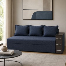 Ортопедичний диван Мекко Compact 2200×960 Pocket Spring Cocos III категорія Austin 15 Deep Blue (MEK-161627)