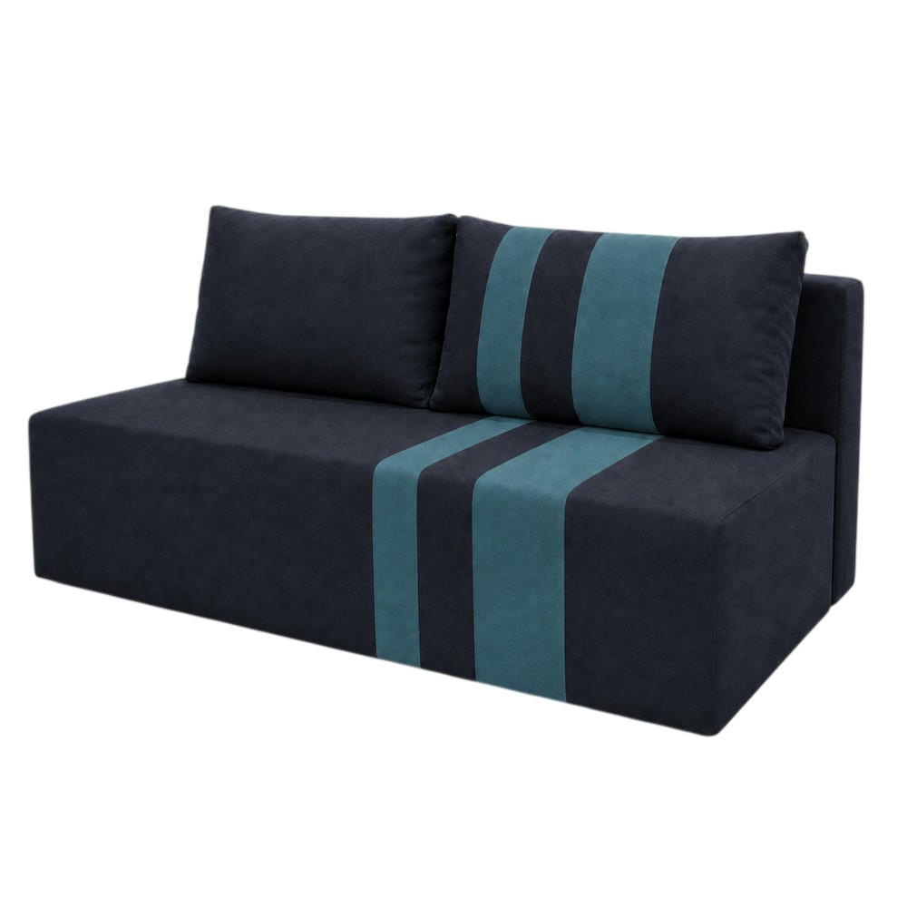 Ортопедичний диван Мекко Cool 1900*860 мм Lux II категорія тканини Allure Premium Graphite/Aqua(MEK-161292)