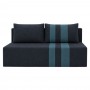 Ортопедичний диван Мекко Cool 1900*860 мм Lux II категорія тканини Allure Premium Graphite/Aqua(MEK-161292)