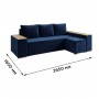Кутовий ортопедичний диван Мекко Cube Comfort 2650x1600 Lux I категорія Riviera 079 (MEK-161757)