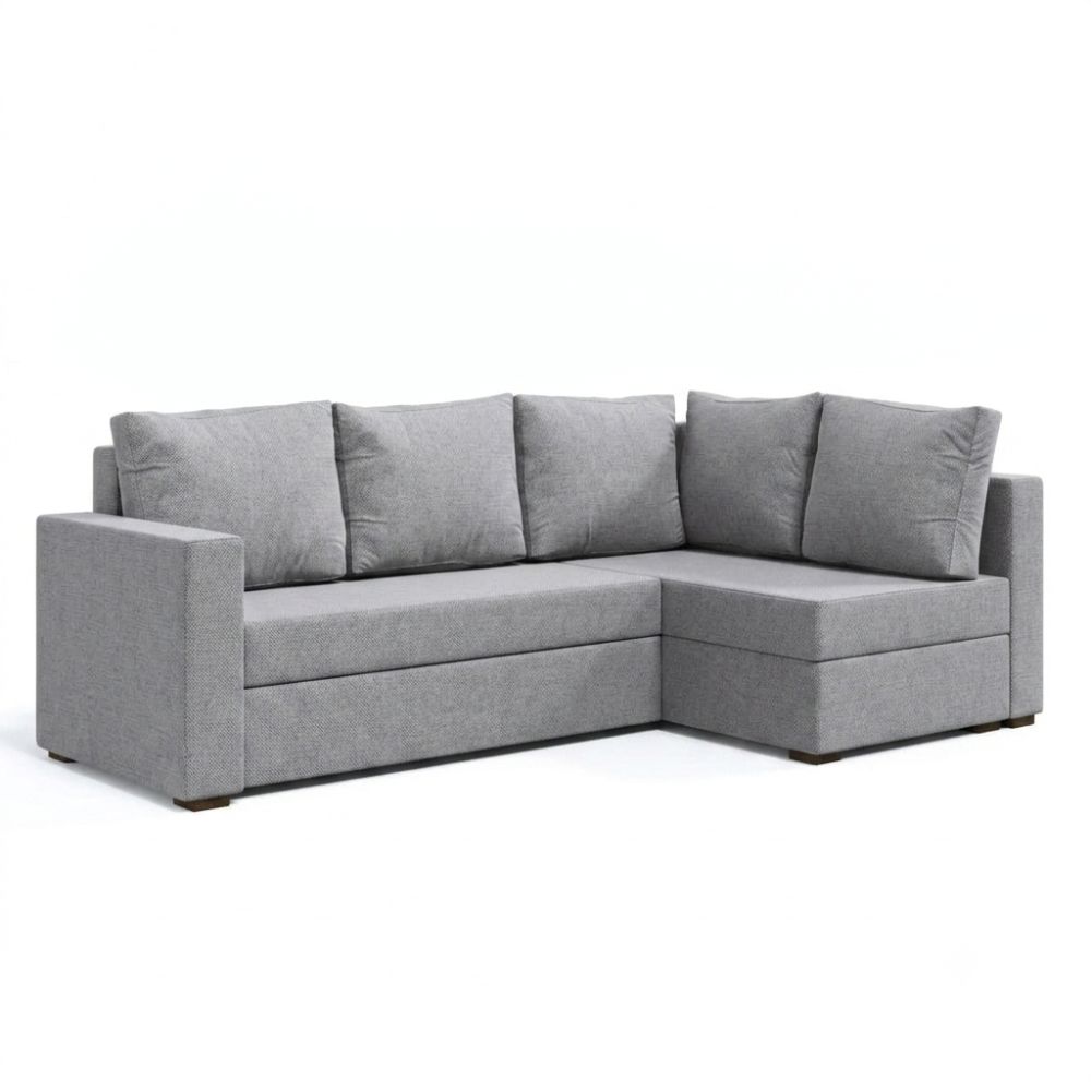 Кутовий ортопедичний диван Мекко Lincoln 2400*1500 Gold III категорія Austin 18 Grey (MEK-161287)