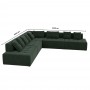 Угловой диван Мекко Paradise 3500*3500 Perfect I категория Riviera 087 (MEK-161507)