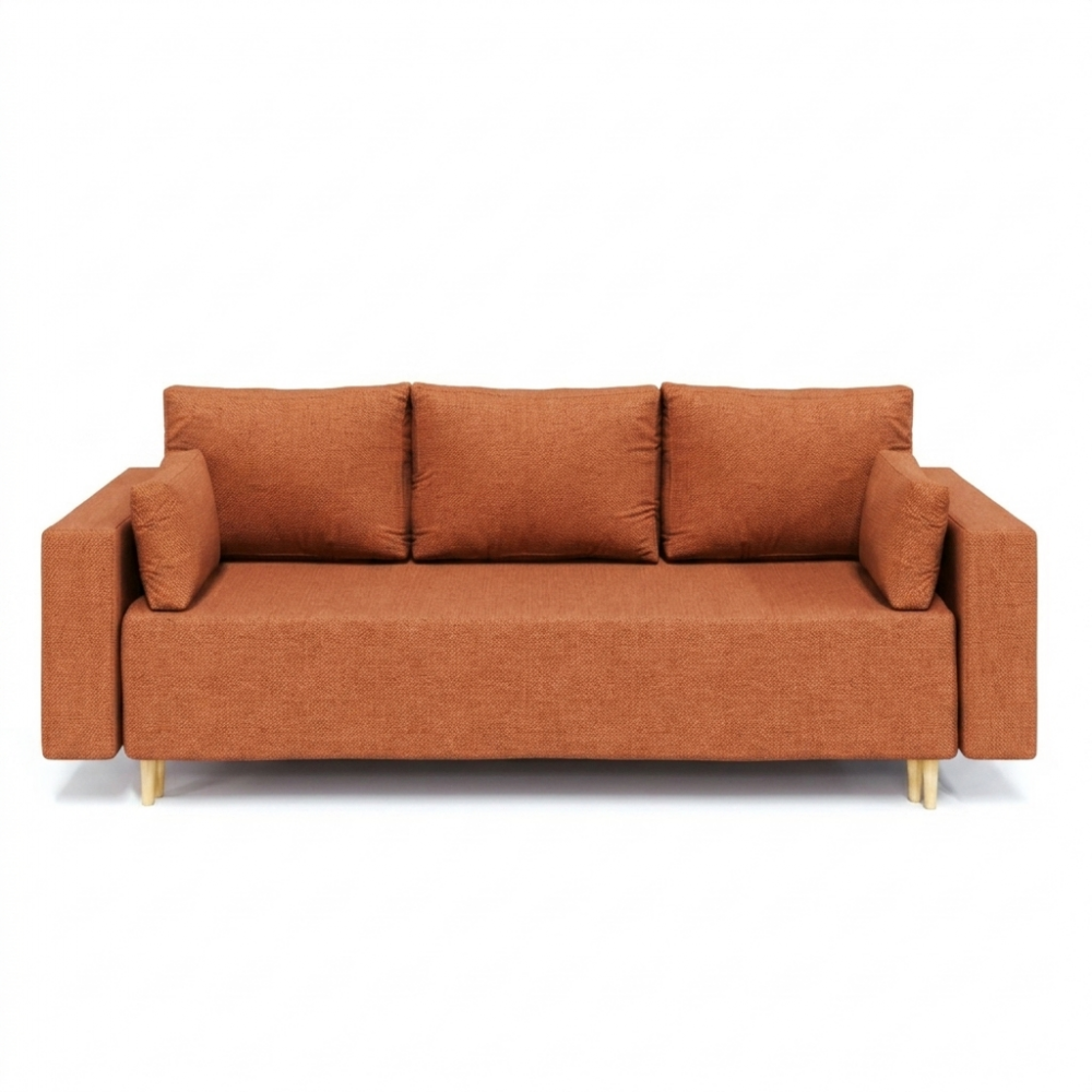 Ортопедический диван Мекко Oslo 2300*1000 Gold III категория Austin 9 Rust (MEK-161167)