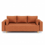 Ортопедический диван Мекко Oslo 2300*1000 Gold III категория Austin 9 Rust (MEK-161167)