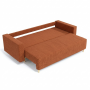 Ортопедический диван Мекко Oslo 2300*1000 Gold III категория Austin 9 Rust (MEK-161167)