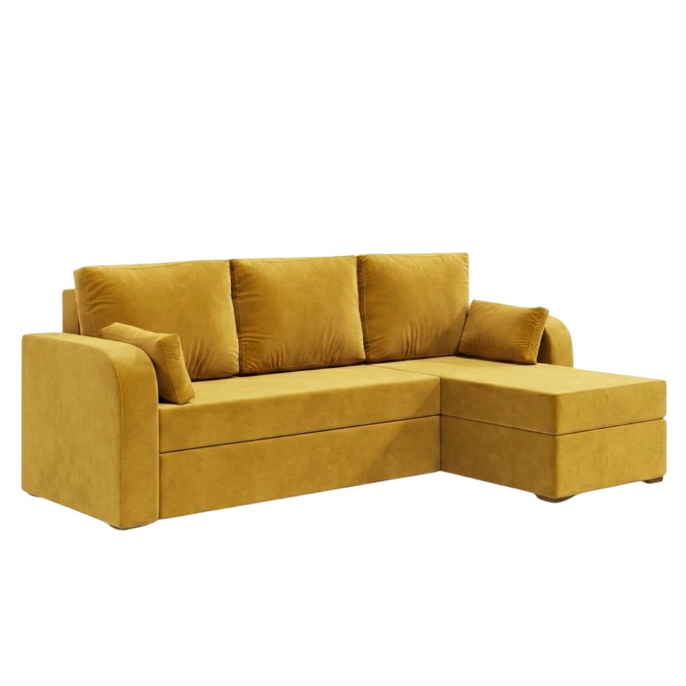 Кутовий диван ортопедичний Мекко Wilson 1950*1450 Lux II категорія Allure Premium Yellow (MEK-161518)