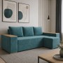 Кутовий ортопедичний диван Мекко Cube Comfort 2650x1600 Lux IІ категорія Allure Premium Aqua (MEK-161758)