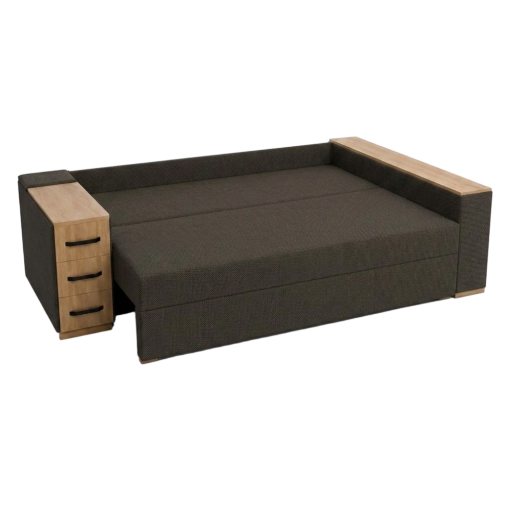 Кутовий ортопедичний диван Мекко Cube Shuttle 2600x1430 Light Акційна тканина Bagama 35 (MEK-161127)