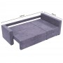 Кутовий ортопедичний диван Мекко Lincoln 2400*1500 Lux IV категорія Bestseller Dusty Violet (MEK-161278)