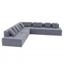 Кутовий диван Мекко Paradise 3500*3500 Perfect II категорія Allure Premium Cool Grey (MEK-161508)