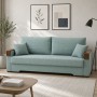 Ортопедичний розкладний диван Мекко Reston Maxi 2300×1030 Gold III категорія Austin 16 Aqua (MEK-161438)