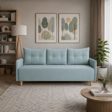 Ортопедичний диван Мекко Scandi 2060×950 Pocket Spring Cocos I категорія Riviera 070 (MEK-161568)