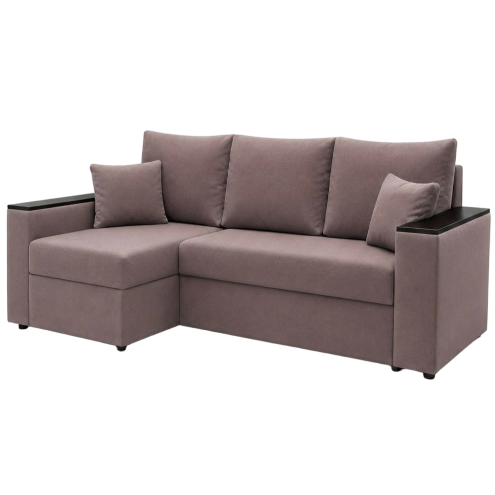 Кутовий ортопедичний диван Мекко Senator 2500x1500 Lux II категорія Allure Premium Rose (MEK-161738)