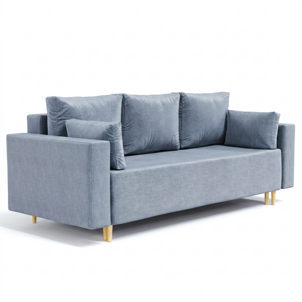 Ортопедический диван Мекко Oslo 2300*1000 Gold IV категория Bestseller Blue Fog (MEK-161168)