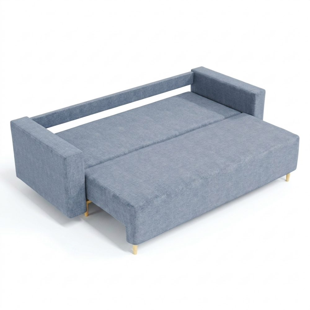 Ортопедический диван Мекко Oslo 2300*1000 Gold IV категория Bestseller Blue Fog (MEK-161168)