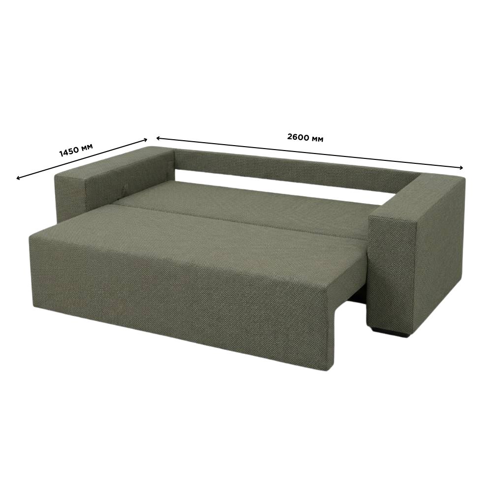 Ортопедический диван Мекко Bono 2600*960 Bonel Standart Hard Plus ткань Bagama 31 (MEK-161399)