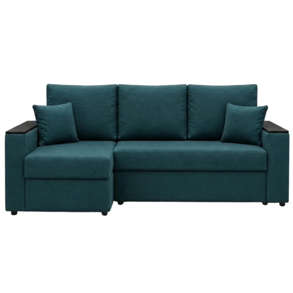 Кутовий ортопедичний диван Мекко Senator 2500x1500 Lux III категорія Austin 14 Petrol (MEK-161739)