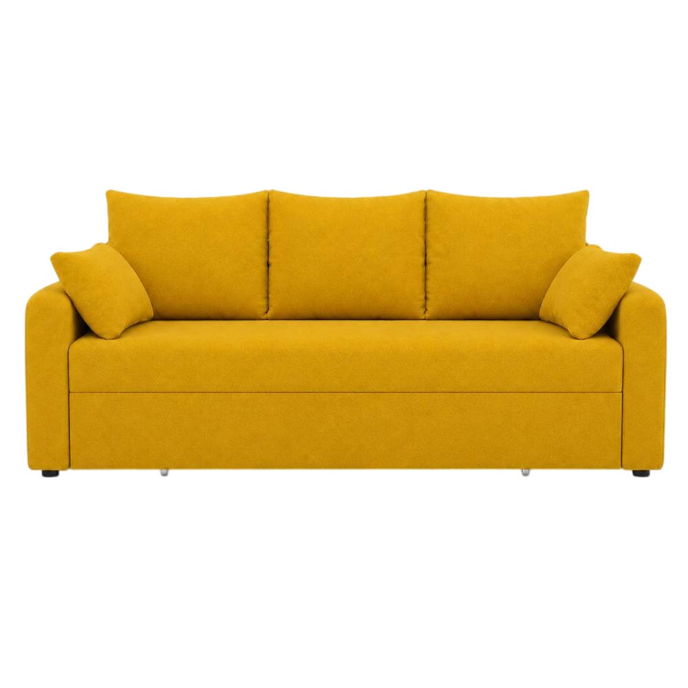 Диван розкладний ортопедичний Мекко Wilson 1950х1450 мм Bonel Standart Hard Plus II категорія Allure Premium Yellow (MEK-161219)