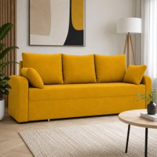 Диван розкладний ортопедичний Мекко Wilson 1950х1450 мм Bonel Standart Hard Plus II категорія Allure Premium Yellow (MEK-161219)