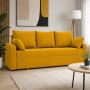 Диван розкладний ортопедичний Мекко Wilson 1950х1450 мм Bonel Standart Hard Plus II категорія Allure Premium Yellow (MEK-161219)