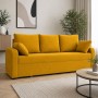 Диван розкладний ортопедичний Мекко Wilson 1950х1450 мм Bonel Standart Hard Plus II категорія Allure Premium Yellow (MEK-161219)