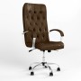 Кресло поворотное CUBA STEEL CHROME ANYFIX CHR68 ECO-35 (Кофе) (NWS-125498)