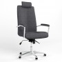 Кресло поворотное GRAND HR STEEL CHROME ANYFIX AL68 C-38 (Антрацит) (NWS-126200)